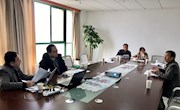 研究院及有关部门领导与姚宇峰教授洽谈合作事项